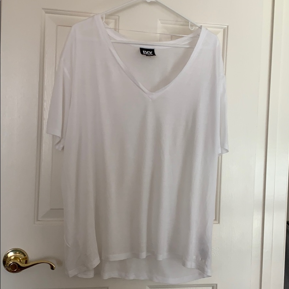 Ivy Park oversized white v-neck t-shirt